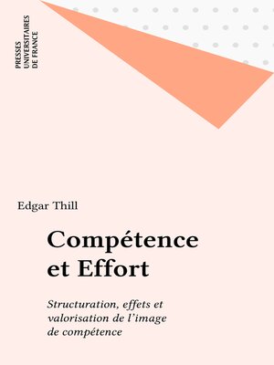 cover image of Compétence et Effort